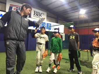 体験記｜元阪神・有名投手指導の野球教室[大手ドラッグストア主催]