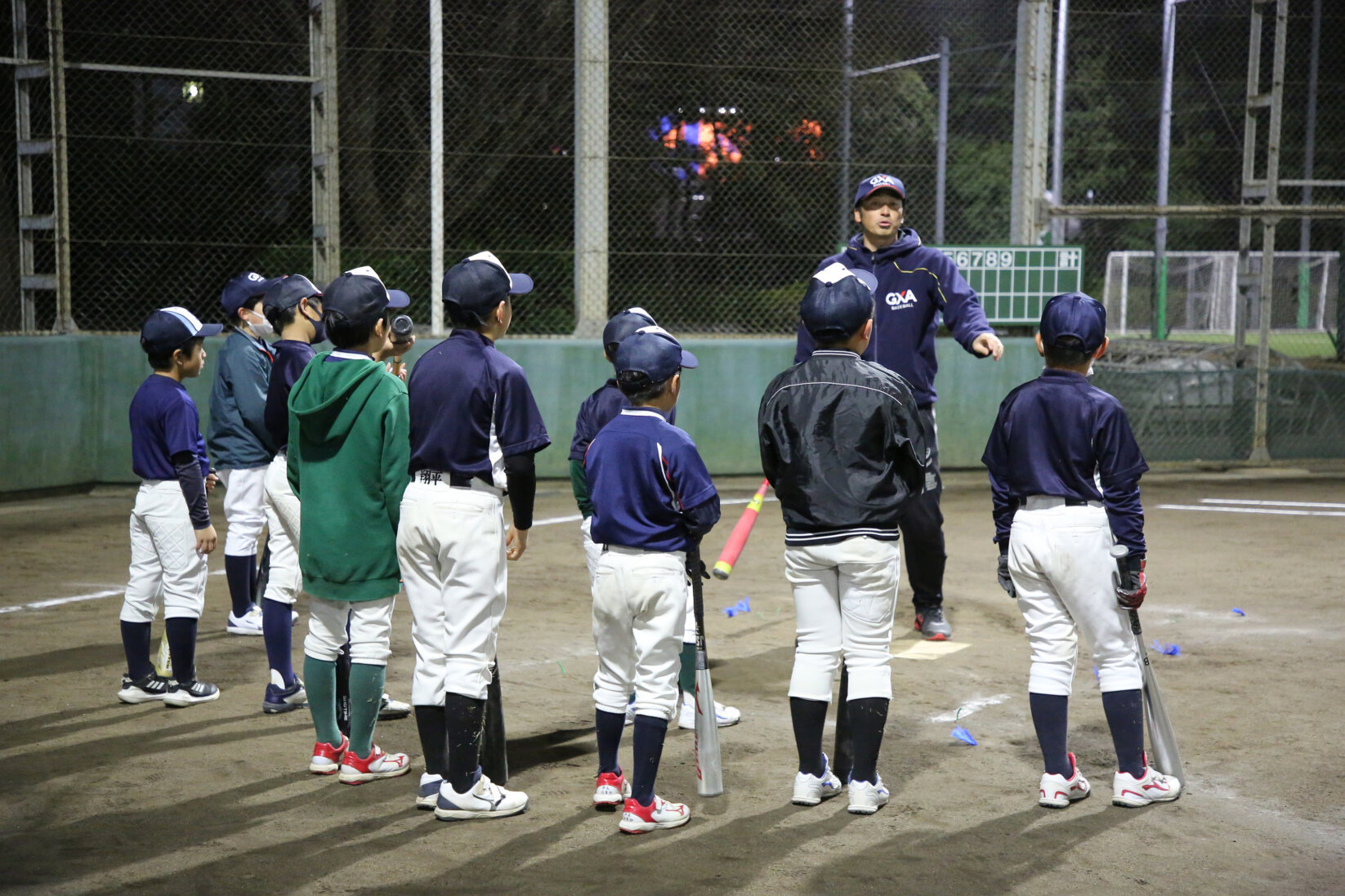 小1〜小6｜GXA野球教室 東京・江戸川臨海校[ナイター練習]